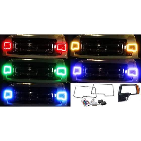 Ford F150 2009-2014 RGB Halo Headlights | ONEUPLIGHTING - Oneuplighting