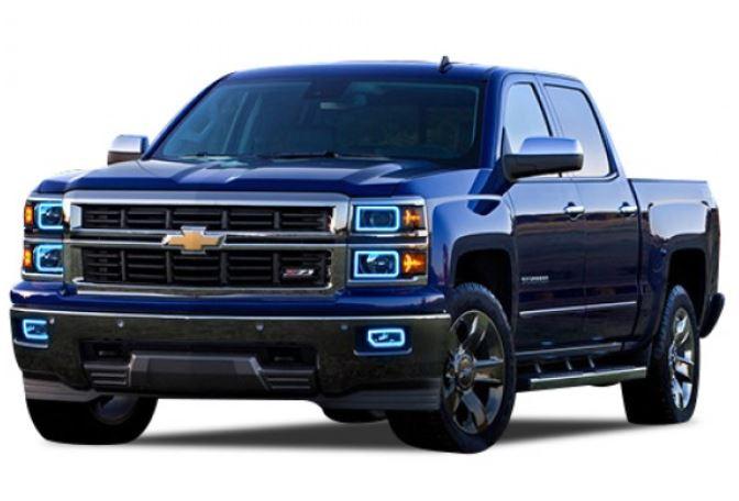 Chevrolet Silverado 2014-2015 (Non-Projector) RGB Halo Headlights