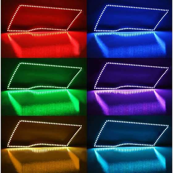 Dodge Ram Quad 2009-2019 RGB Halo Kit | ONEUPLIGHTING - Oneuplighting