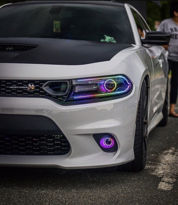 2015-2020 Dodge Charger Color Chasing DRLs | ONEUPLIGHTING - Oneuplighting