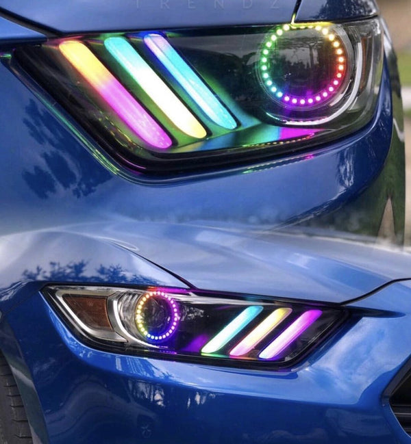 2018-2020 Ford Mustang RGBW DRL Boards + Halo Kit | ONEUPLIGHTING - Oneuplighting