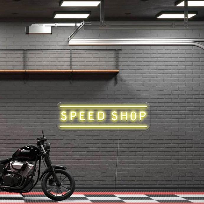 'Speed Shop' LED Neon Sign - Oneuplighting