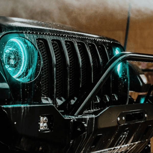 Jeep Wrangler 1997-2018 RGB Color Changing Halo Kit | ONEUPLIGHTING - Oneuplighting