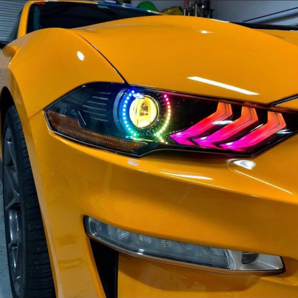 2018-2020 Ford Mustang RGBW DRL Boards | Mustang Halo Lights | ONEUPLIGHTING - Oneuplighting