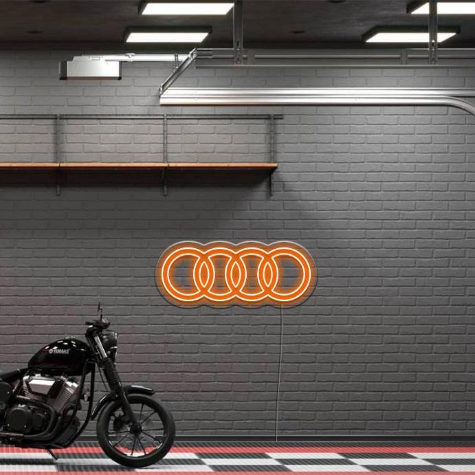 'Audi RIngs' LED Neon Sign - Oneuplighting