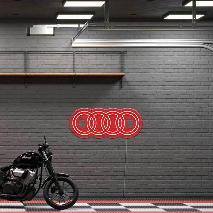 'Audi RIngs' LED Neon Sign - Oneuplighting