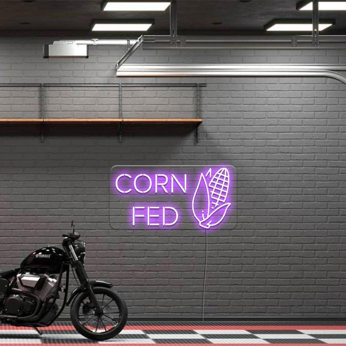 'Corn Fed' LED Neon Sign - Oneuplighting