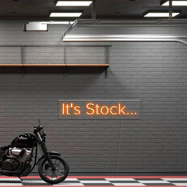 'It's Stock' LED Neon Sign - Oneuplighting