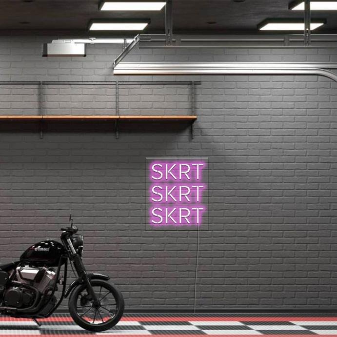 'Skrt Skrt Skrt' LED Neon Sign - Oneuplighting