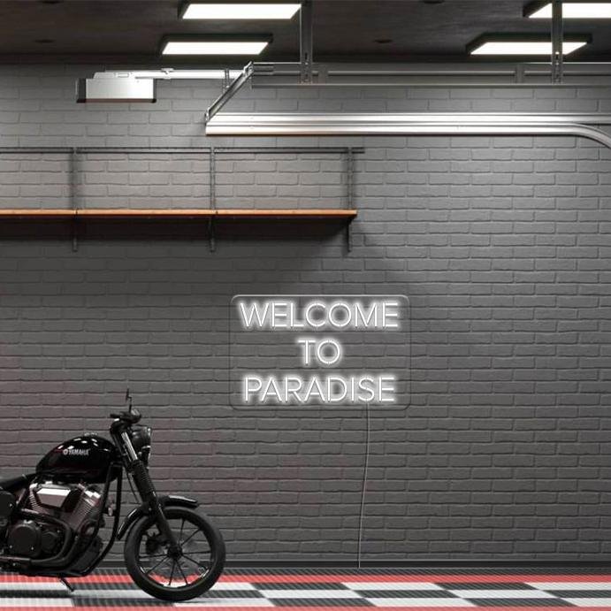 'Welcome to Paradise' LED Neon Sign - Oneuplighting